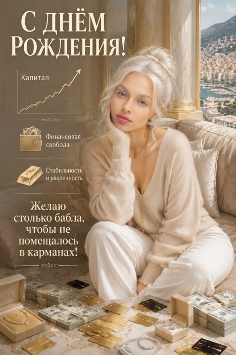 Готовый промпт №19708 для женской нейрофотосессии